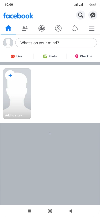 Press the text input field.
