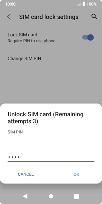 Key in your PIN and press OK. Key in your PIN and press OK.