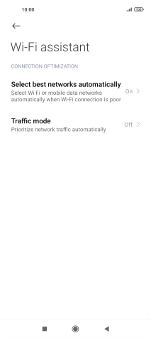 Press Select best networks automatically.