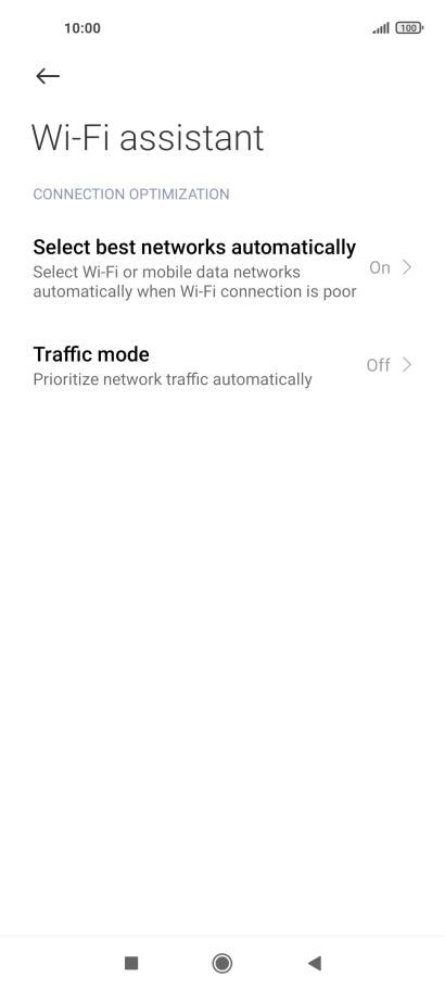 Press Select best networks automatically.