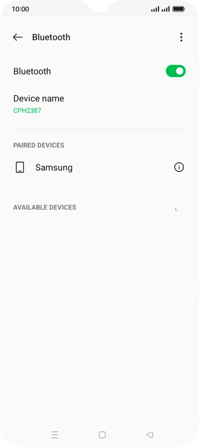 Press the Home key to return to the home screen.