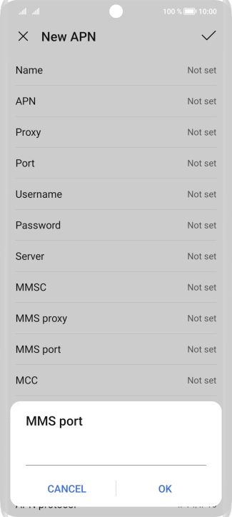 Key in 8799 and press OK.
