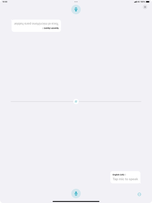 Press the end icon to end two-way view.
