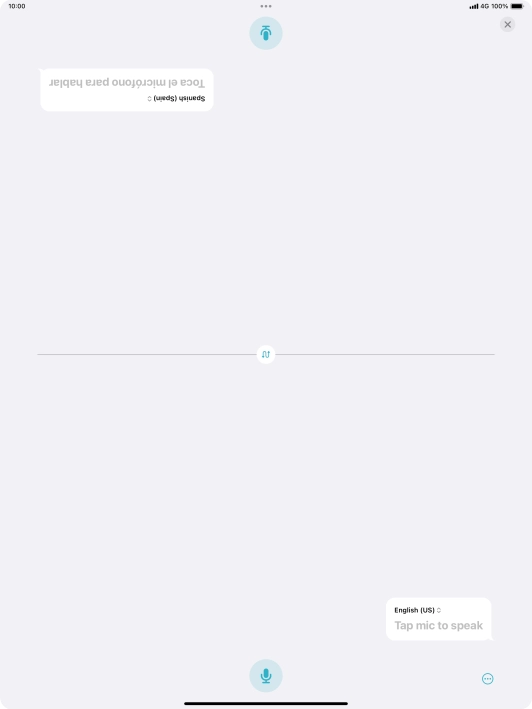 Press the end icon to end two-way view.