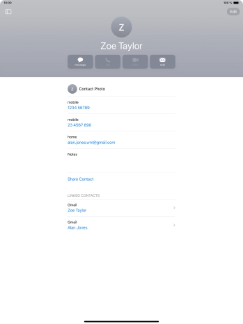 Slide your finger upwards starting from the bottom of the screen to return to the home screen.