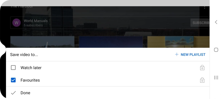 Press the required playlist.