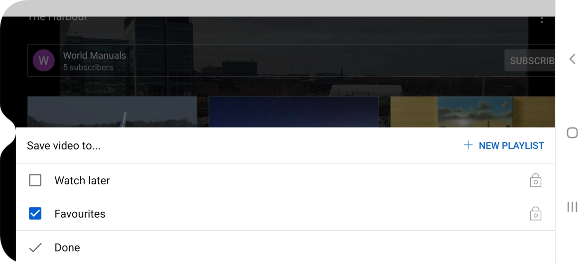 Press the required playlist.
