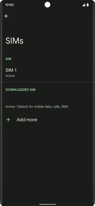 Press the required price plan.