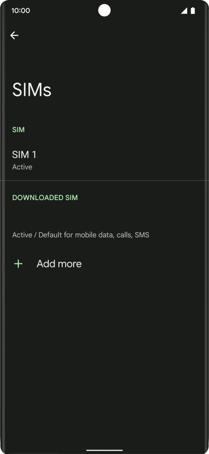 Press the required price plan.