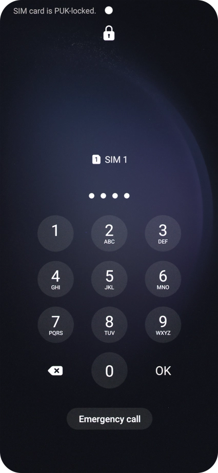 Key in a new four-digit PIN and press OK.