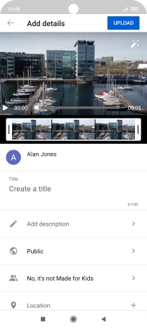 Press the field below 