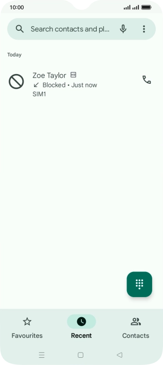 Press the Home key to return to the home screen.