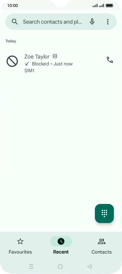 Press the Home key to return to the home screen.