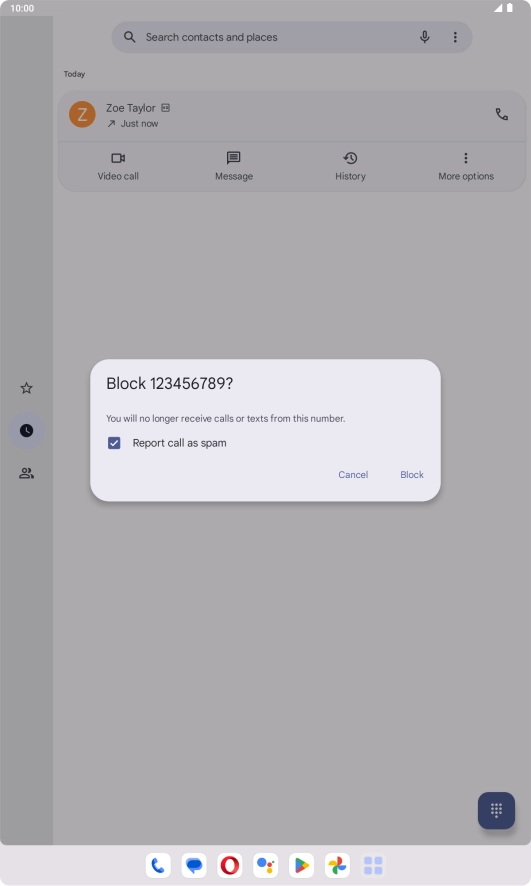 To report the number as spam, press Report call as spam. To report the number as spam, press Report call as spam.