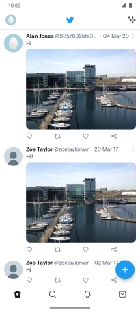 Press the new tweet icon.