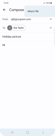 Press Attach file and go to the required folder. Press Attach file and go to the required folder.
