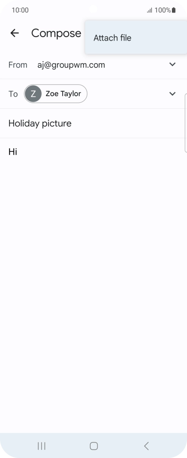 Press Attach file and go to the required folder. Press Attach file and go to the required folder.