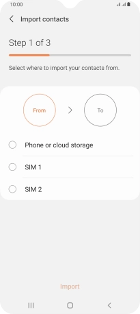 Press the name of the SIM.