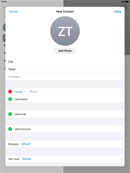 Press Phone and key in the required phone number.