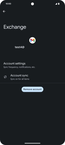 Press Account settings.