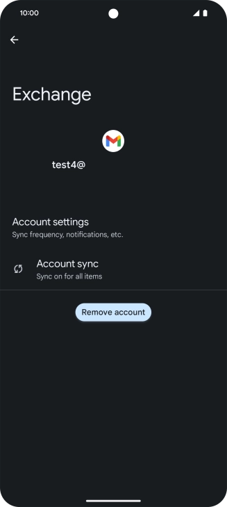 Press Account settings.