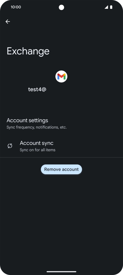Press Account settings.