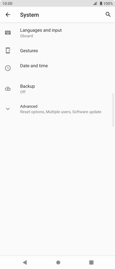 Press Advanced. Press Advanced.