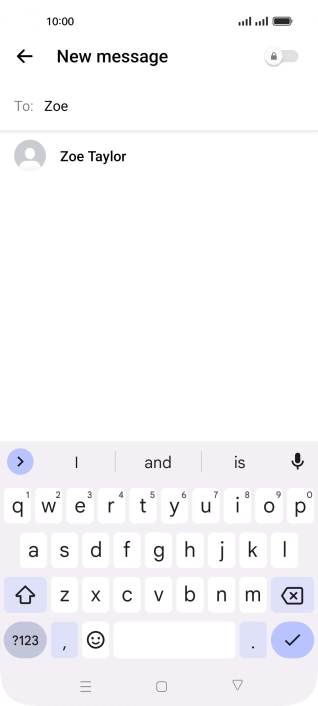 Press the required contact.