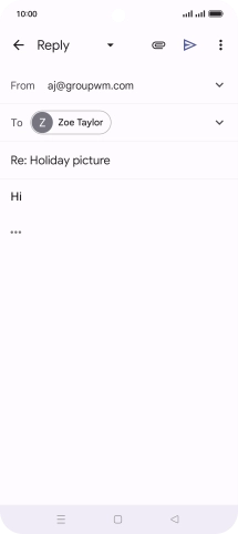 Press the send icon.