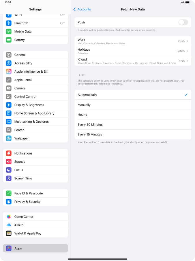If you turn off the function, press the required setting. If you turn off the function, press the required setting.
