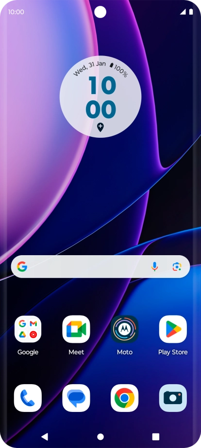 Slide two fingers downwards starting from the top of the screen.