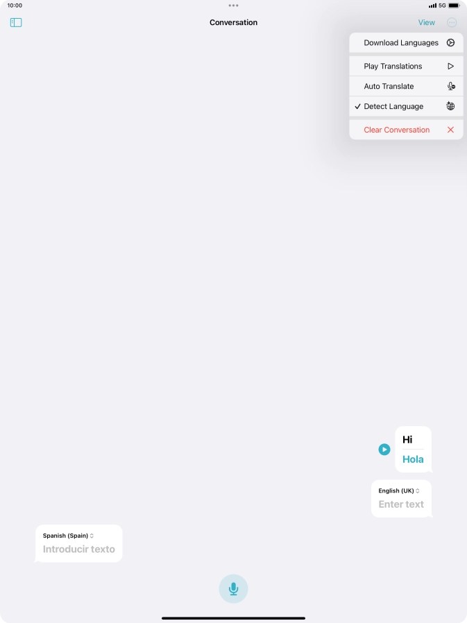 Press Clear Conversation.