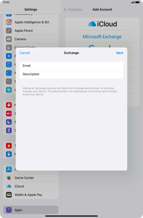 Press Description and key in the required name.
