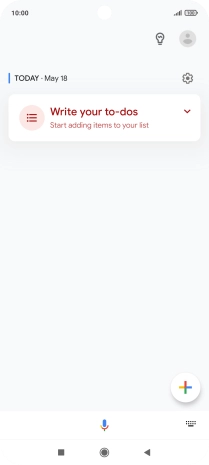 Press the profile icon.