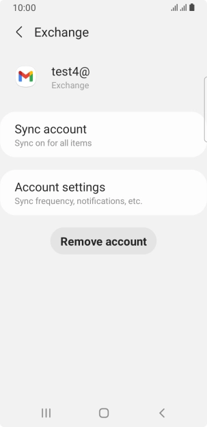 Press Remove account.