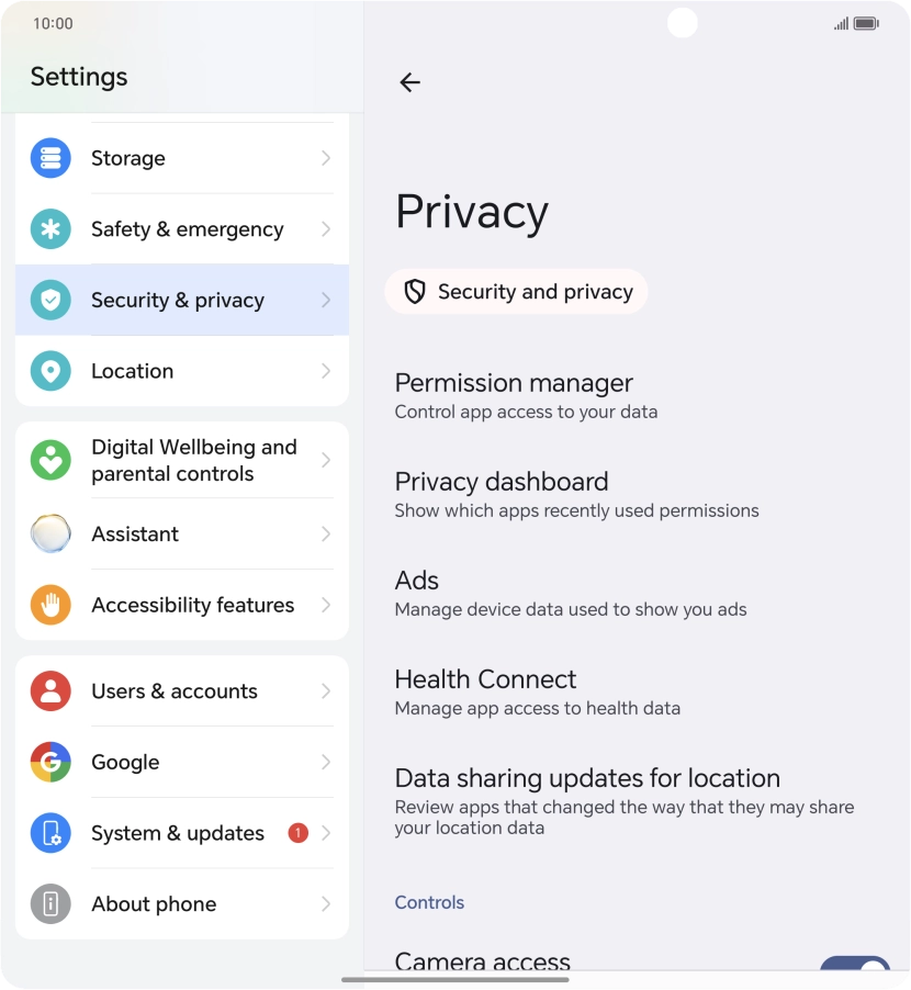 Press Permission manager. Press Permission manager.