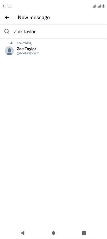 Key in the first letters of the recipient's name and press the required contact. Key in the first letters of the recipient's name and press the required contact.