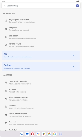 Press Hey Google & Voice Match.