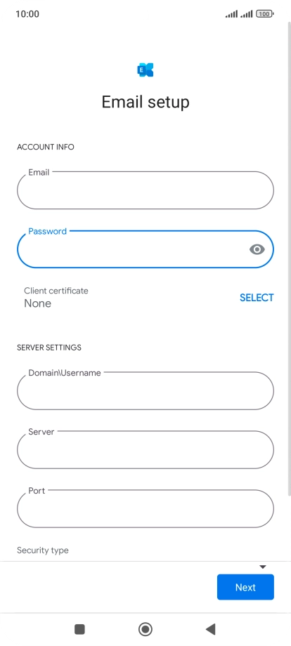 To turn on the function, press SELECT and follow the instructions on the screen to install the required certificate.