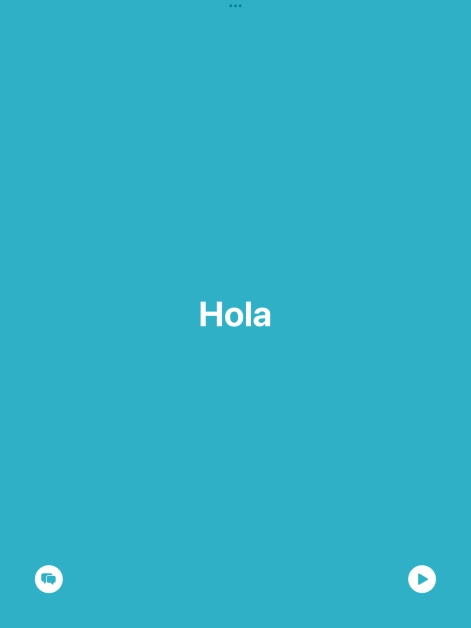 Press the split view icon to go back to display of both languages.