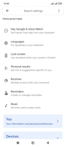 Press Hey Google & Voice Match.