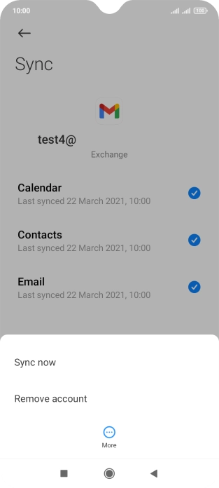 Press Remove account.