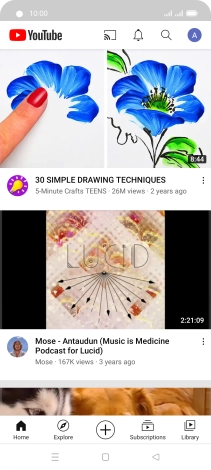 Press the upload icon.