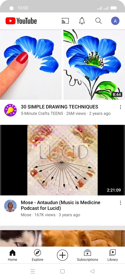 Press the upload icon.