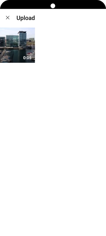 Press the required video clip.