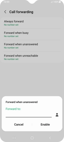 Key in +447836121121 and press Enable.