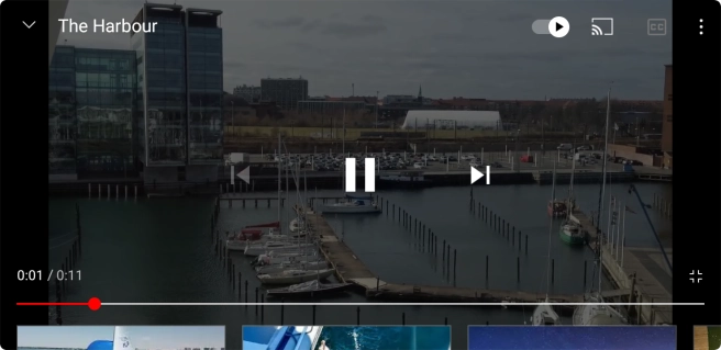 Slide your finger upwards on the screen.