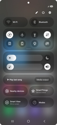 Press the settings icon. Press the settings icon.