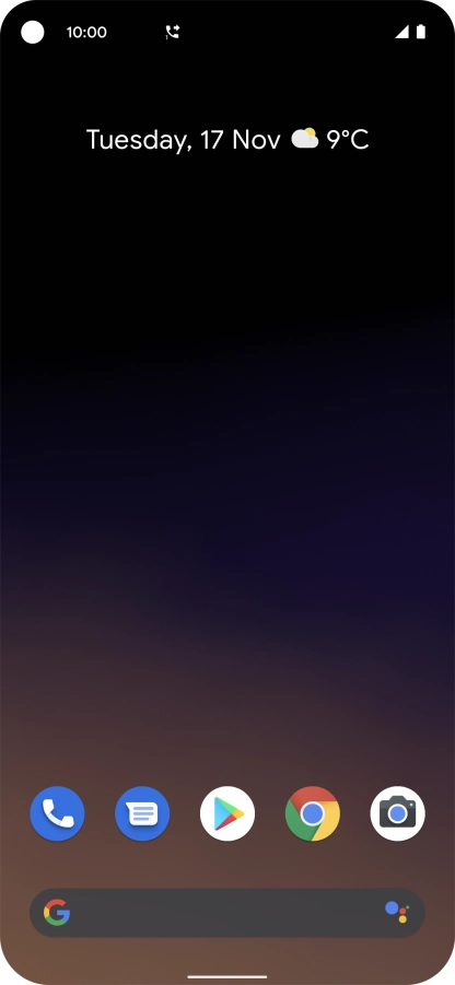 The divert icon shows that all incoming calls are diverted.