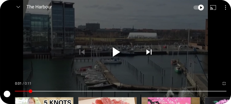 Slide your finger upwards on the screen.